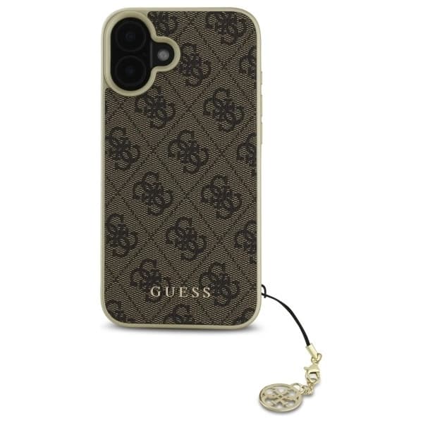 Guess iPhone 16 Mobilskal 4G Charms Collection - Brun