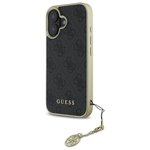 Guess iPhone 16 Mobilskal 4G Charms Collection - Svart
