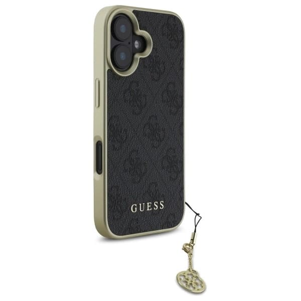 Guess iPhone 16 Mobilskal 4G Charms Collection - Svart