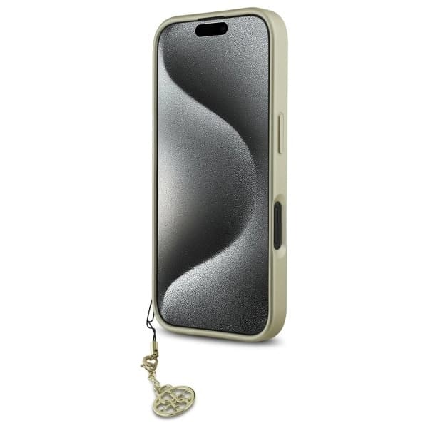 Guess iPhone 16 Mobilskal 4G Charms Collection - Svart