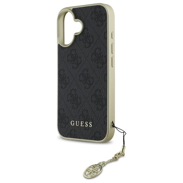 Guess iPhone 16 Mobilskal 4G Charms Collection - Svart