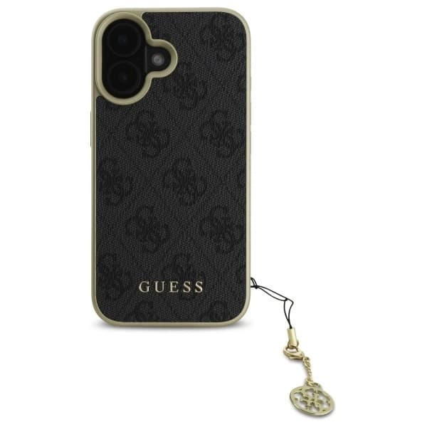 Guess iPhone 16 Mobilskal 4G Charms Collection - Svart