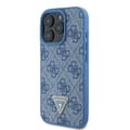 Miniatyrbild 3 av 8: Guess iPhone 16 Mobilskal 4G Triangle Strass - Blå