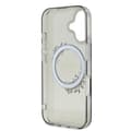 Miniatyrbild 7 av 8: Guess iPhone 16 Mobilskal MagSafe IML Flowers Wreath - Svart
