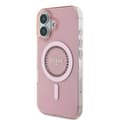 Miniatyrbild 3 av 8: Guess iPhone 16 Mobilskal MagSafe IML Rhinestones - Rosa