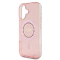 Miniatyrbild 6 av 8: Guess iPhone 16 Mobilskal MagSafe IML Rhinestones - Rosa