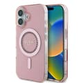 Miniatyrbild 1 av 8: Guess iPhone 16 Mobilskal MagSafe IML Rhinestones - Rosa