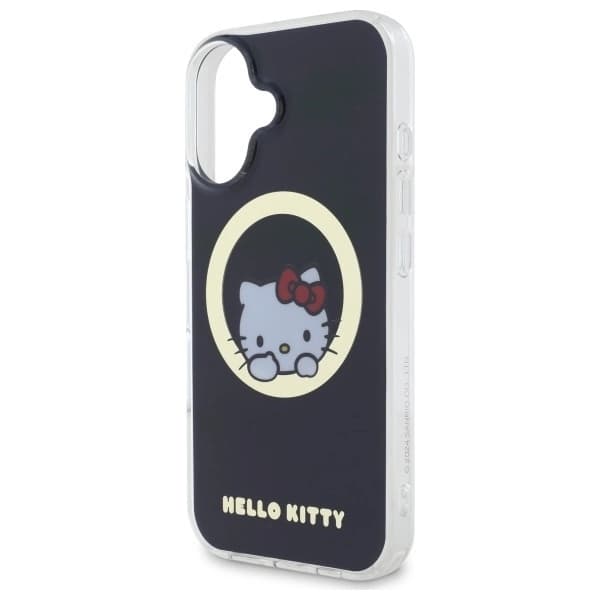 Hello Kitty iPhone 16 Mobilskal MagSafe IML Sweet Kitty - Svart
