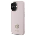 Miniatyrbild 3 av 8: Guess iPhone 16 Mobilskal Silikon Logo Strass 4G - Rosa