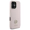 Miniatyrbild 4 av 8: Guess iPhone 16 Mobilskal Silikon Logo Strass 4G - Rosa