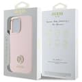 Miniatyrbild 8 av 8: Guess iPhone 16 Mobilskal Silikon Logo Strass 4G - Rosa