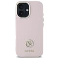 Miniatyrbild 2 av 8: Guess iPhone 16 Mobilskal Silikon Logo Strass 4G - Rosa
