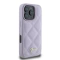 Miniatyrbild 4 av 8: Guess iPhone 16 Mobilskal Quilted Metal Logo - Ljuslila