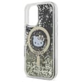 Miniatyrbild 6 av 8: Hello Kitty iPhone 16 Mobilskal MagSafe Liquid Glitter - Svart Guld