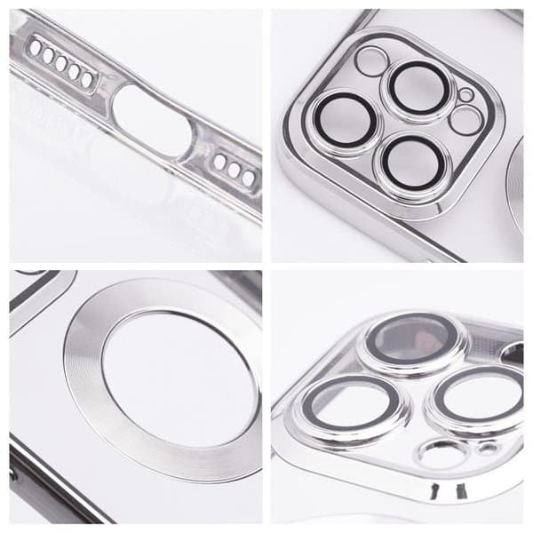 iPhone 16 Mobilskal Glam - Silver