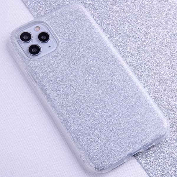 iPhone 16 Mobilskal Glitter 3in1 - Silver