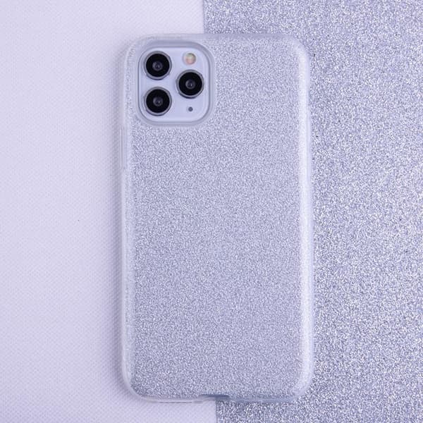 iPhone 16 Mobilskal Glitter 3in1 - Silver