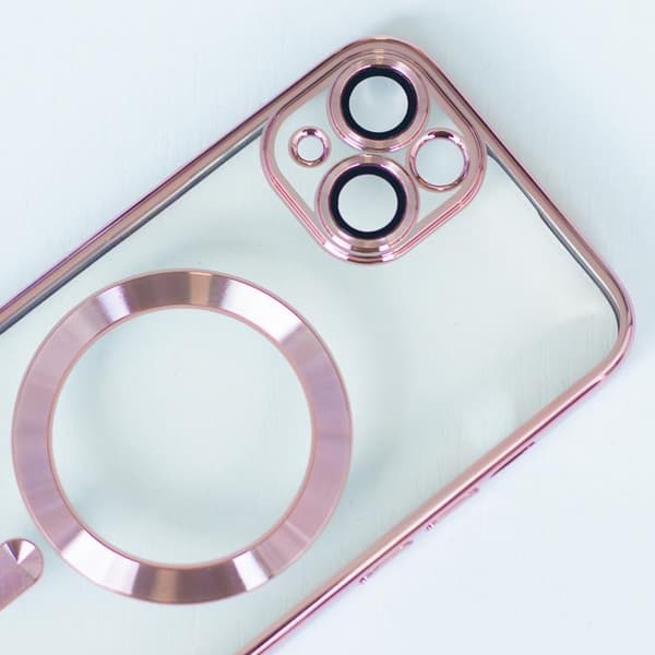 iPhone 16 Mobilskal Magsafe Color Chrome - Rose Guld