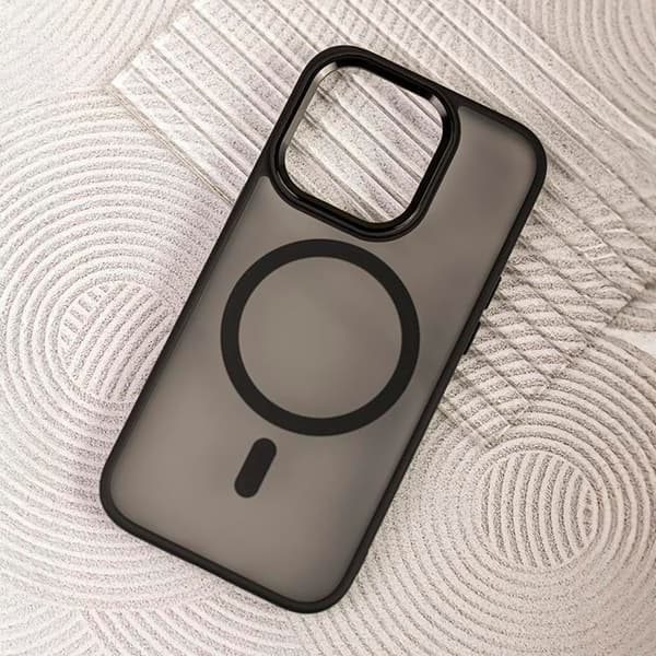 iPhone 16 Mobilskal MagSafe Frozen - Svart