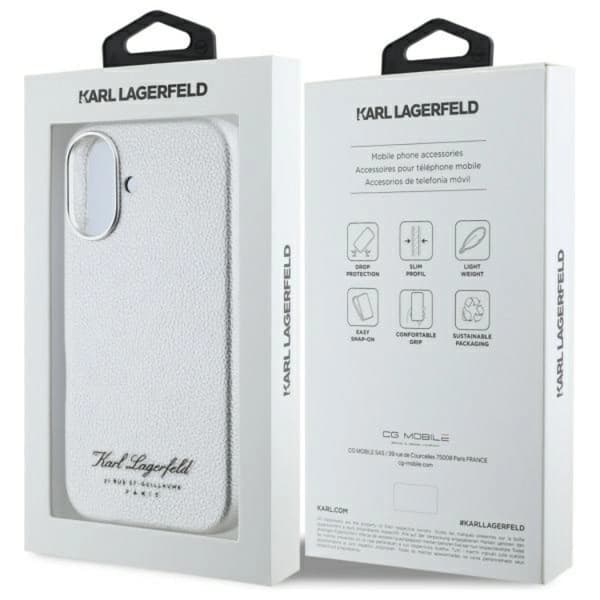 Karl Lagerfeld iPhone 16 Mobilskal Hotel RSG - Grå