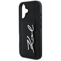 Miniatyrbild 6 av 8: Karl Lagerfeld iPhone 16 Mobilskal Korthållare Metal Signature - Svart