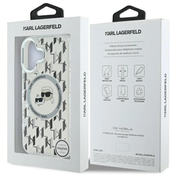 Karl Lagerfeld iPhone 16 Mobilskal MagSafe IML Karl&Choupette