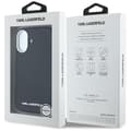 Miniatyrbild 8 av 8: Karl Lagerfeld iPhone 16 Mobilskal MagSafe Saffiano Full Wrapped - Svart