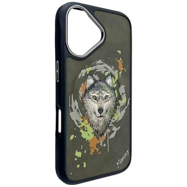Nimmy iPhone 16 Mobilskal MagSafe Wolf - Mörkgrå