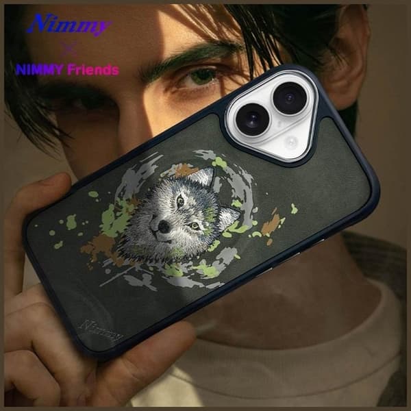 Nimmy iPhone 16 Mobilskal MagSafe Wolf - Mörkgrå