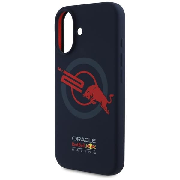 Red Bull iPhone 16 Mobilskal MagSafe HC Silikon Red Lining ORB20 - Navy