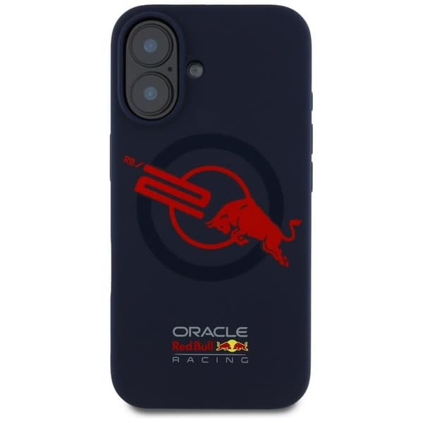 Red Bull iPhone 16 Mobilskal MagSafe HC Silikon Red Lining ORB20 - Navy