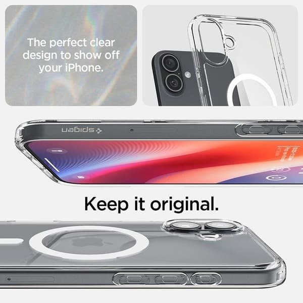 Spigen iPhone 16 Mobilskal MagSafe Ultra Hybrid - Vit