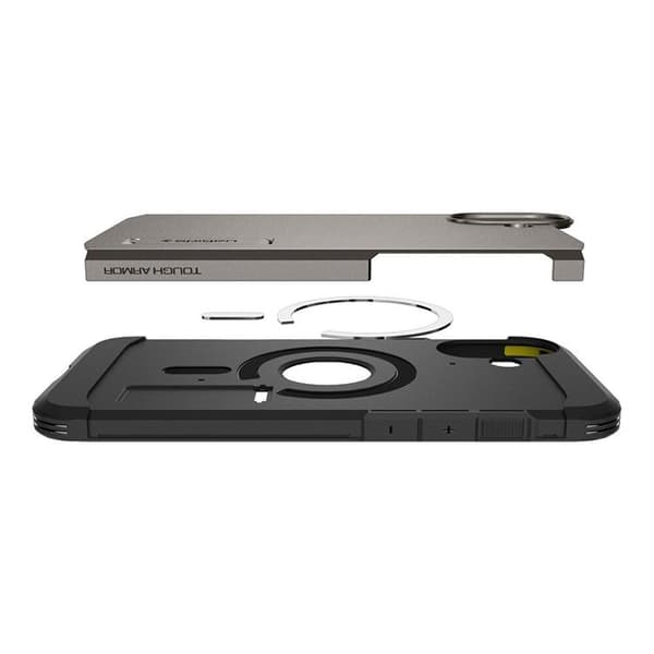 Spigen iPhone 16 Mobilskal MagSafe Tough Armor - Gunmetal