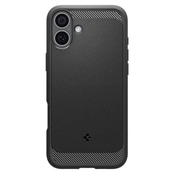 Spigen iPhone 16 Mobilskal Magsafe Rugged Armor - Svart