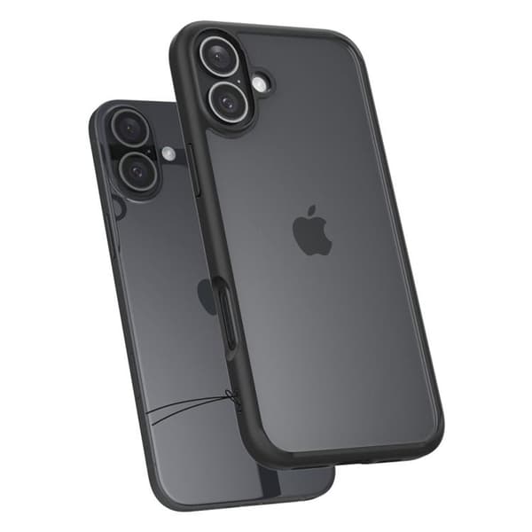 Spigen iPhone 16 Mobilskal Ultra Hybrid - Matt Svart