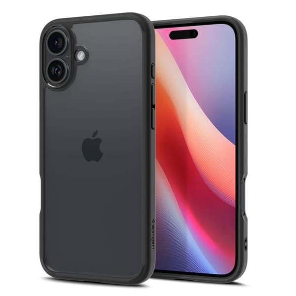 Spigen iPhone 16 Mobilskal Ultra Hybrid - Matt Svart