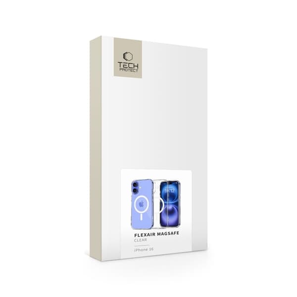 Tech-Protect iPhone 16 Mobilskal Magsafe Flexair - Clear