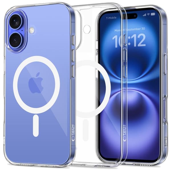 Tech-Protect iPhone 16 Mobilskal Magsafe Flexair - Clear