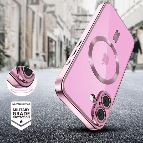 Tech-Protect iPhone 16 Mobilskal Magsafe Magflex - Shiny Rosa