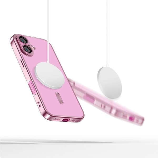 Tech-Protect iPhone 16 Mobilskal Magsafe Magflex - Shiny Rosa