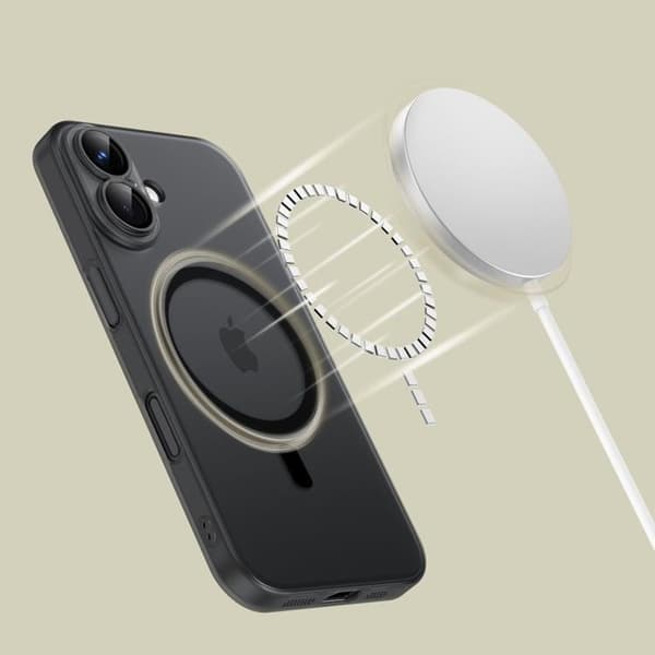 Tech-Protect iPhone 16 Mobilskal Magsafe Magslim - Matt Svart
