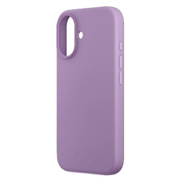 Uniq iPhone 16 Mobilskal Magsafe Lino Hue - Grape Rosa