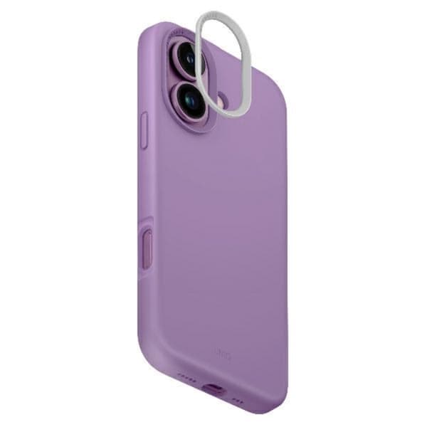 Uniq iPhone 16 Mobilskal Magsafe Lino Hue - Grape Rosa