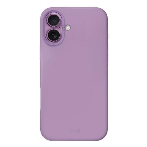Uniq iPhone 16 Mobilskal Magsafe Lino Hue - Grape Rosa