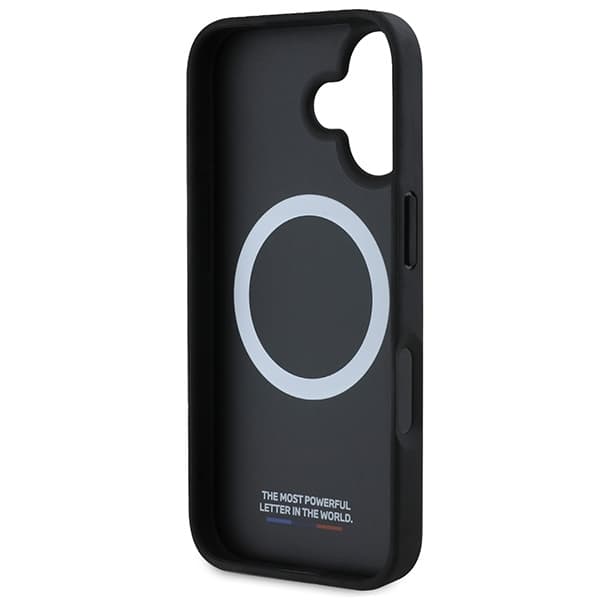 BMW iPhone 16 Plus Mobilskal MagSafe Carbon Tricolor - Svart