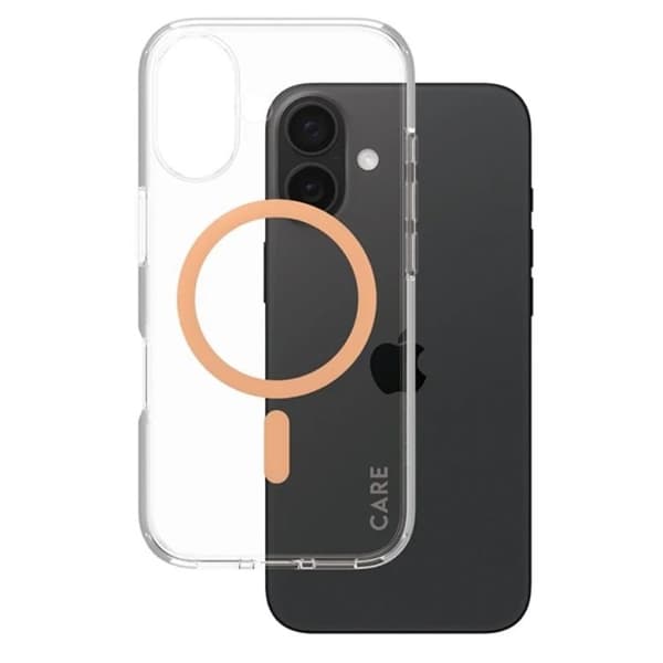 CARE By PanzerGlass iPhone 16 Plus Mobilskal MagSafe - Peachy