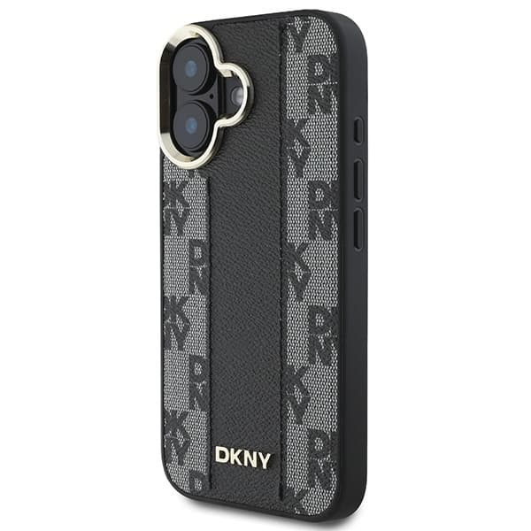 DKNY iPhone 16 Plus Mobilskal MagSafe Checkered Pattern - Svart