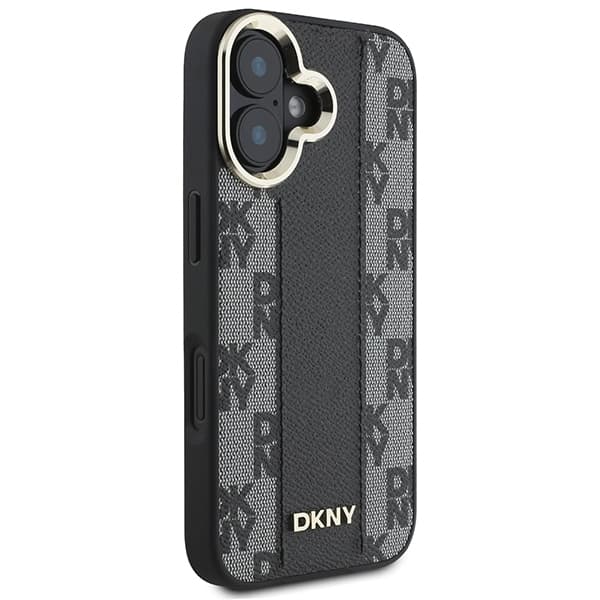 DKNY iPhone 16 Plus Mobilskal MagSafe Checkered Pattern - Svart