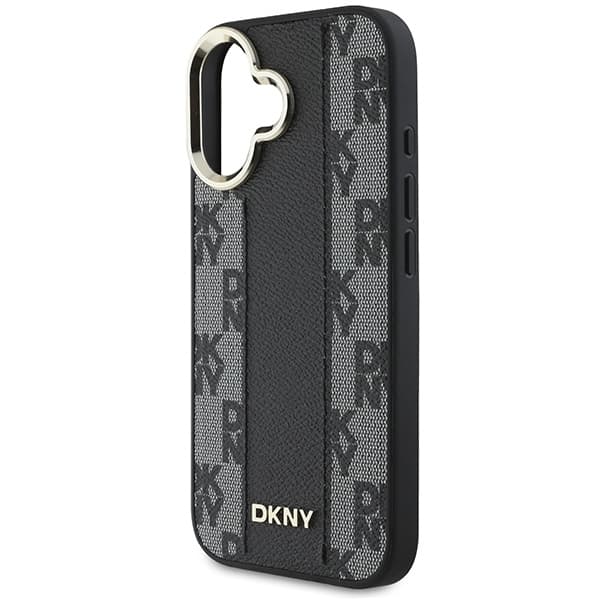 DKNY iPhone 16 Plus Mobilskal MagSafe Checkered Pattern - Svart