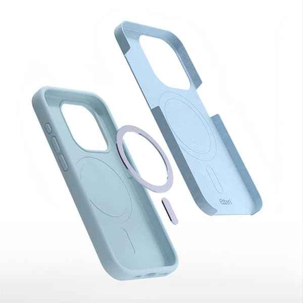Etteri iPhone 16 Plus Mobilskal MagSafe Silikon - Ljusblå